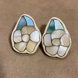 Floral Mother of Pearl Earrings